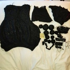 ✅#571 Black Lace Weight Mohair Yarn 1 lbs + 5 oz